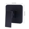 Shower Valves Wall Mount Copper Faucet Shower Rough-In Valve Bathroom Trim Kit Single Handle Tub Shower Valve Mixer, Matte Black