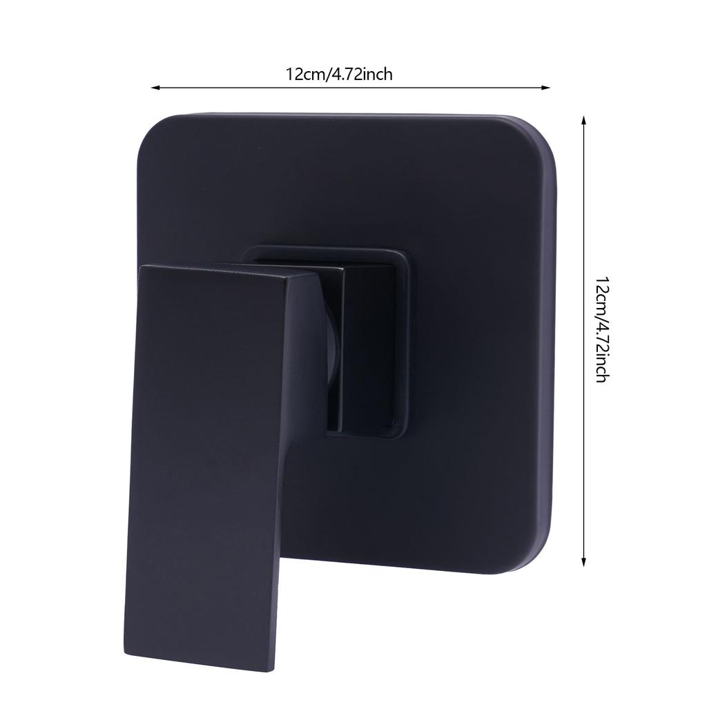 Shower Valves Wall Mount Copper Faucet Shower Rough-In Valve Bathroom Trim Kit Single Handle Tub Shower Valve Mixer, Matte Black