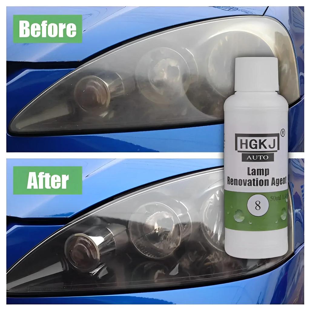 Car Headlight Restoration Polishing Kits Headlamp Scratch Remover Repair Cleaning Paste Remove Oxidation Headlight Polish Liquid