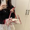 Women S Cute Bow Lace Contrast Tote Bag Single Shoulder Underarm Bag