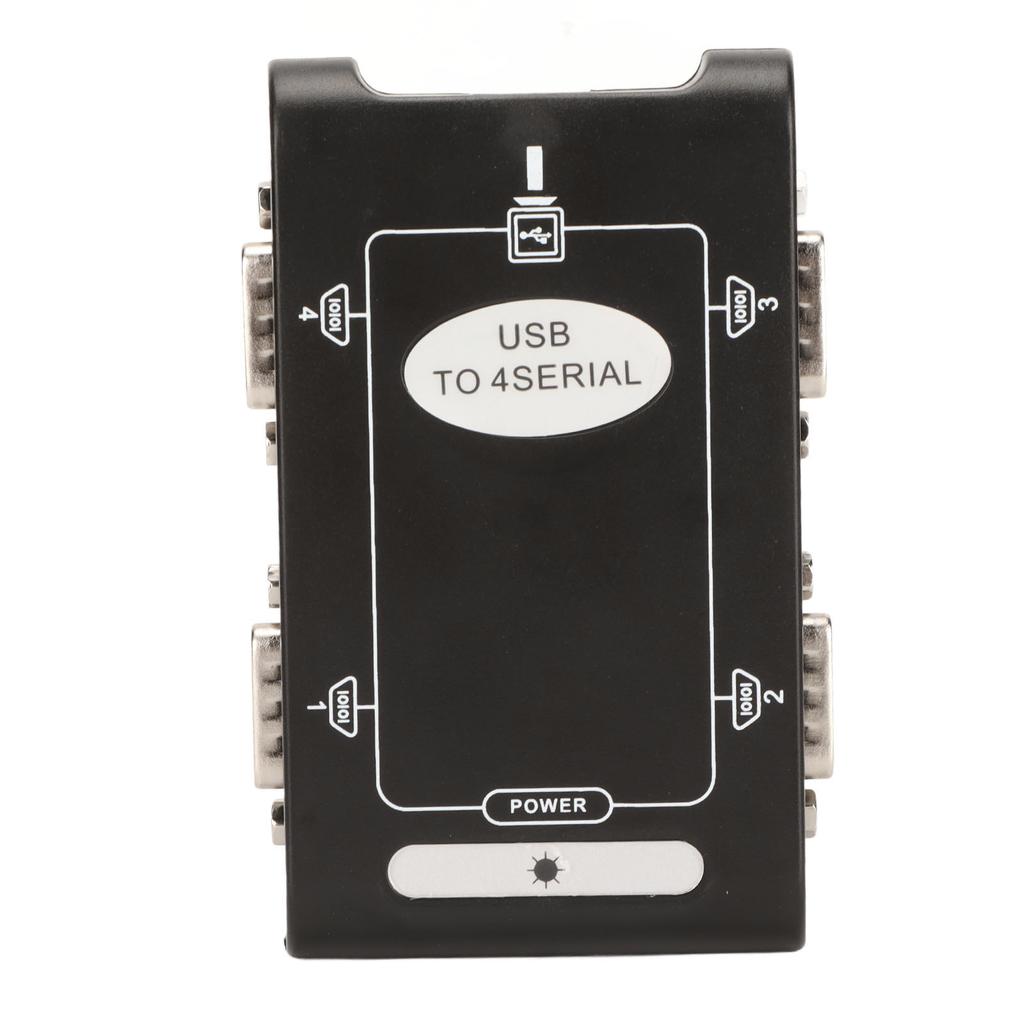 USB to Serial Adapter 4 RS232 Port COM Reserve Feature DB9 Compact USB to RS232 Adapter for Windows 10 8 7