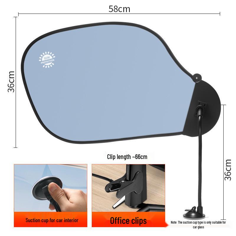 

Car Sunshade Curtain: Full Range Heat Protection and Insulation for Car Windows Single Clip (No Other Parts)