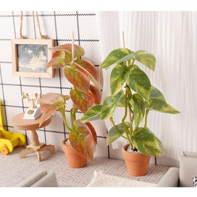 1/12 Dollhouse Simulation Green Plants Bonsai Model Dollhouse Scene Decoration Micro Landscape Garden Bonsai Ornament