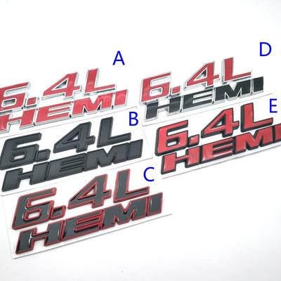 Badge autocollant 3D en métal pour voiture, 6,4 l, Logo HEMI, autocollant pour garde-boue latéral, emblème automatique pour Do + dge