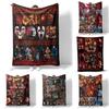 Horror Movie Watching Blanket Halloween Decorations Soft Home Warm Bedspreads