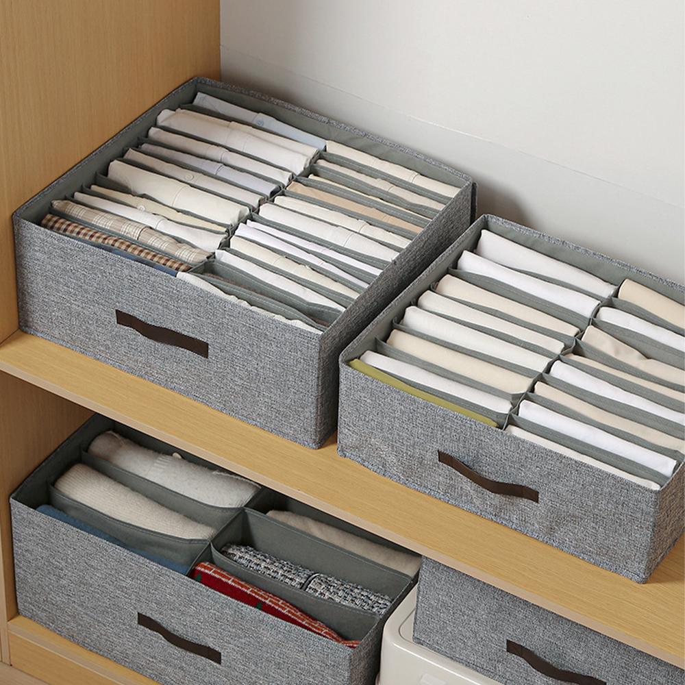 Closet Clothes Organizers Pants Sweater T-Shirt Storage Box Wardrobe Cabinet Drawer Compartment Organizer Boxes Bedroom Storage