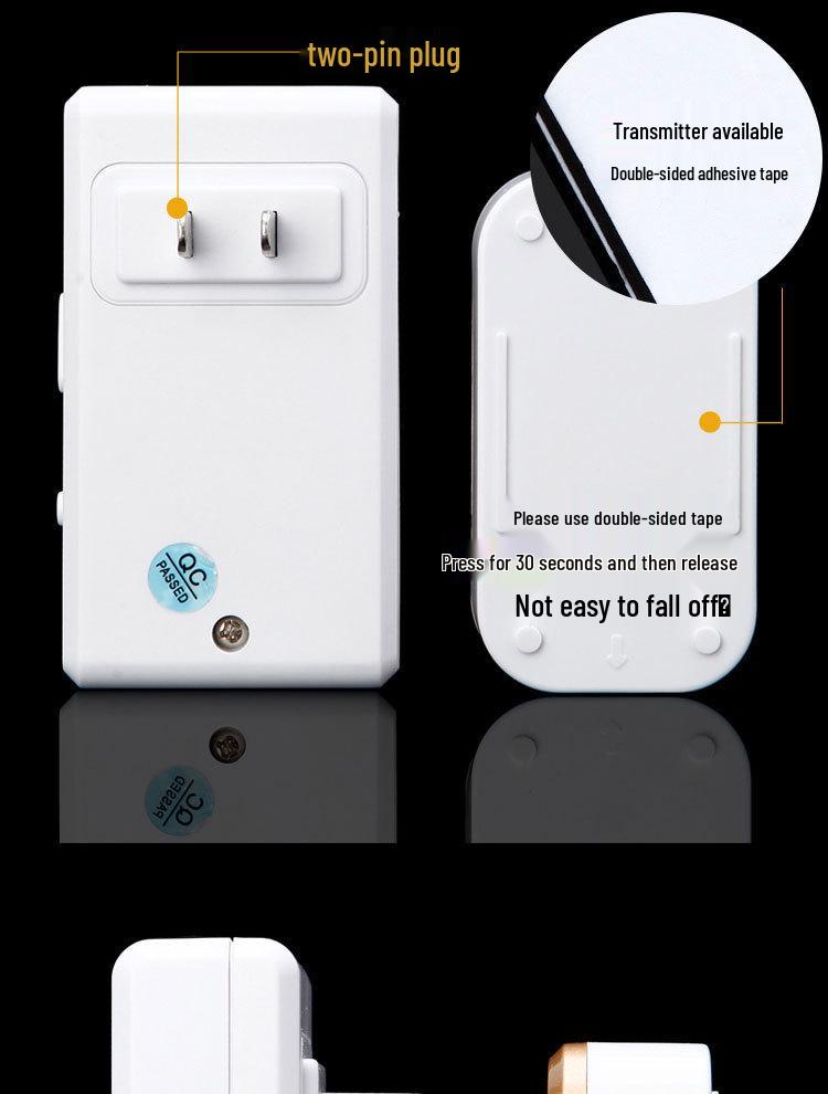 Smart Wireless Long-Range Waterproof Doorbell with Digital Music and Two-to-One Remote Control.