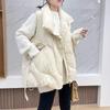 Daunen Baumwollweste Damen Locker Einfarbig Ärmellose Jacke Mantel Damen Schwarz Weiß Warme Westen Herbst Leichte Weste Winter