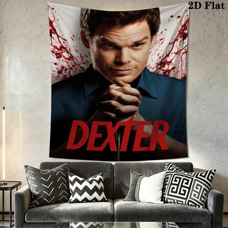 DEXTER Wall Tapestry Aesthetic Wall Hanging Printed Fabric Blanket Decorative Tapestries for Bedroom Living Room Home Decor