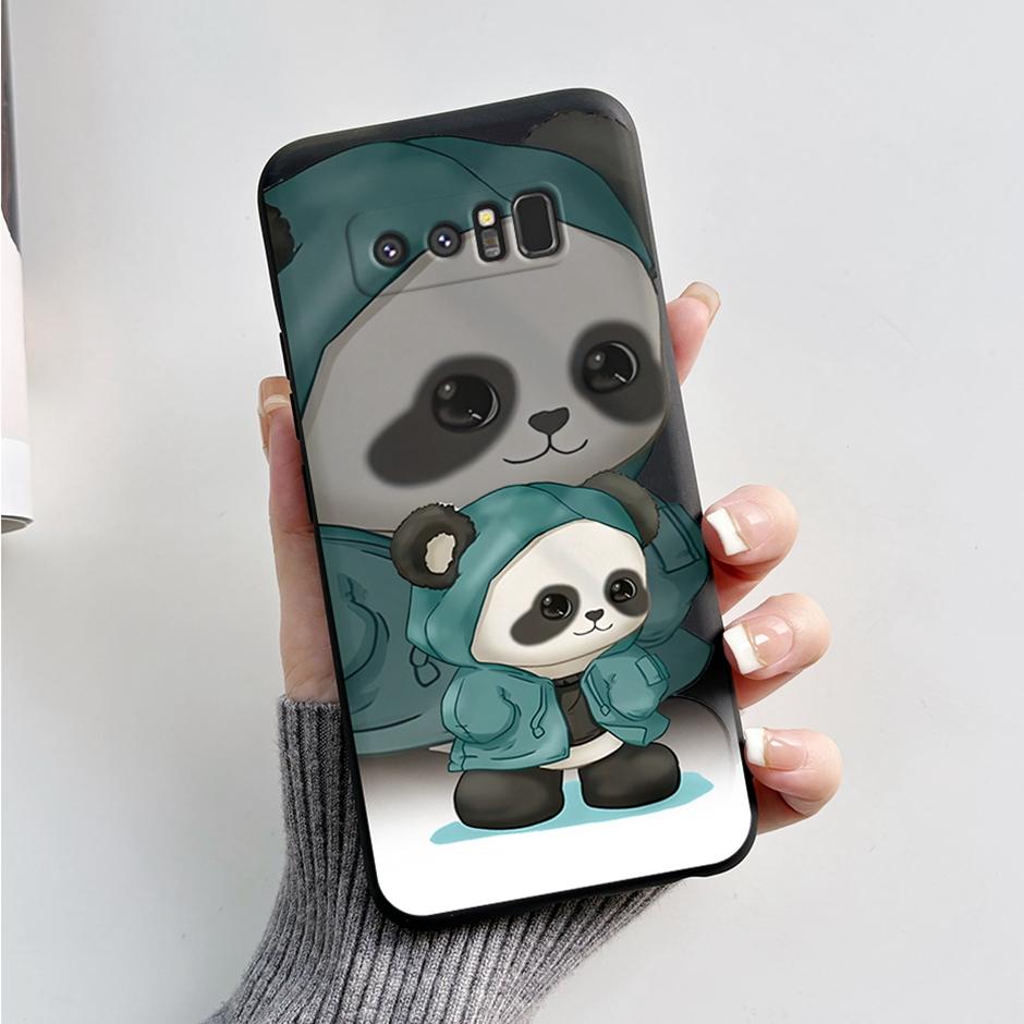 Cases For Samsung Galaxy Note8 Protection Back Covers Soft Silicone Cases For Samsung Note 8 Fashion Cartoon Printed Phone Coque