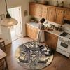 Viking Figures,Round Area Rug,Carpet Rug for Living Room Bedroom Sofa Playroom Decor,Non-slip Floor Mat