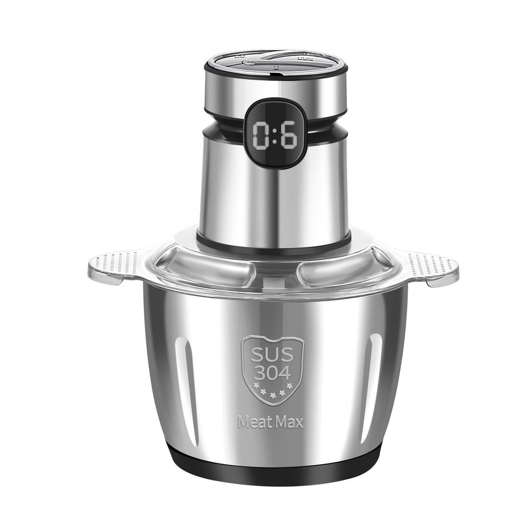Stainless Steel Touch Screen Electric Meat Grinder & Food Processor
