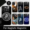 S-Trek Space Theme Phone Case For iPhone17,16,15,14,13,12,11 Plus,Pro Magnetic with Magsafe Wireless Charging