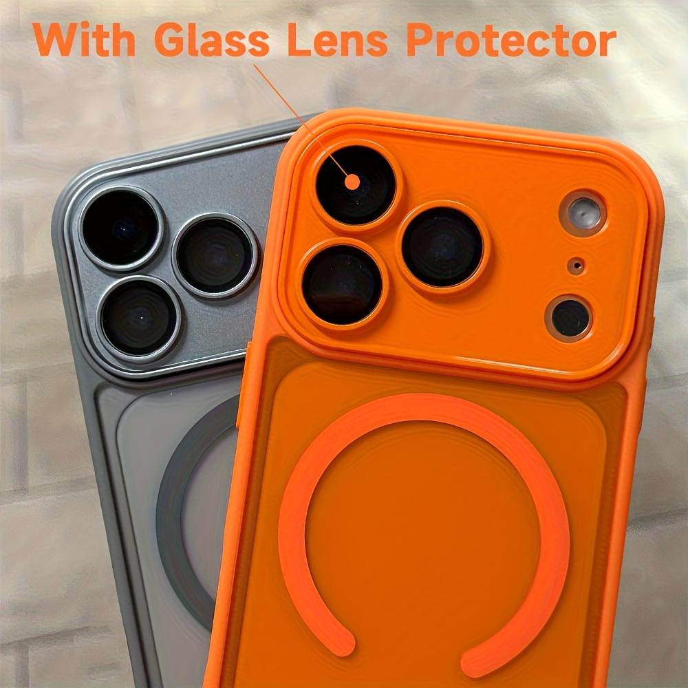 Luxury Magnetic Lens Protector Matte Clear Case for IPhone 17 16 15 14 Plus 13 12 11 Pro Max for Magsafe Wireless Charger Cover