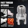 Integrated Internal External Pipe Threading Tool 1/4in Hex Shank G1/2 G3/4 G1 Pipe Thread Maker for Plumbing Construction