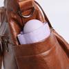 Middle-aged Women's Bag Multi-layer Shoulder Bag Soft Leather Handbag Large Capacity Crossbody Bag