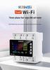 Graffiti WiFi Multifunction DIN Rail Meter with Over/Undervoltage & Phase Loss Protection.