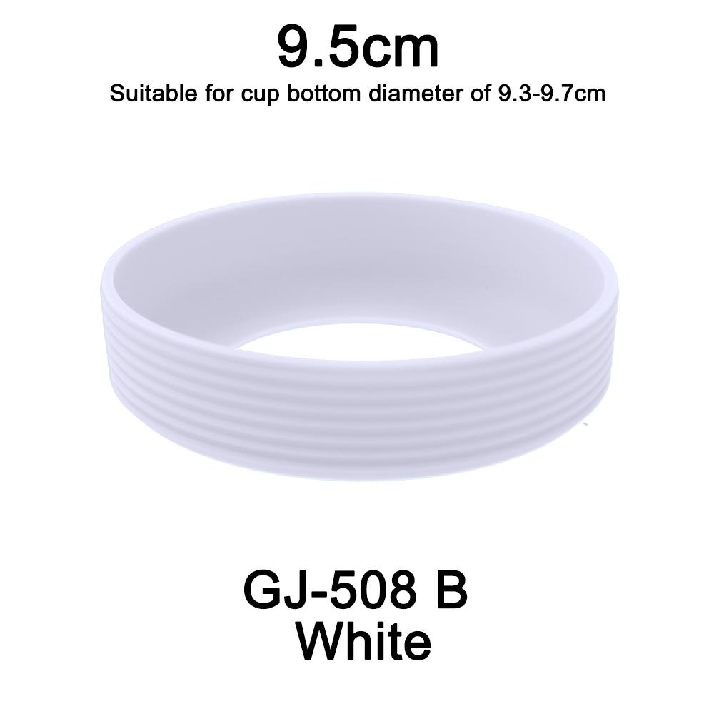 1Pc Diameter 9.5CM 24G Threaded Soft Silicone Cup Bottom Cover Wear Resistant Ring Sleeve Anti Slip Good Toughness Elastic