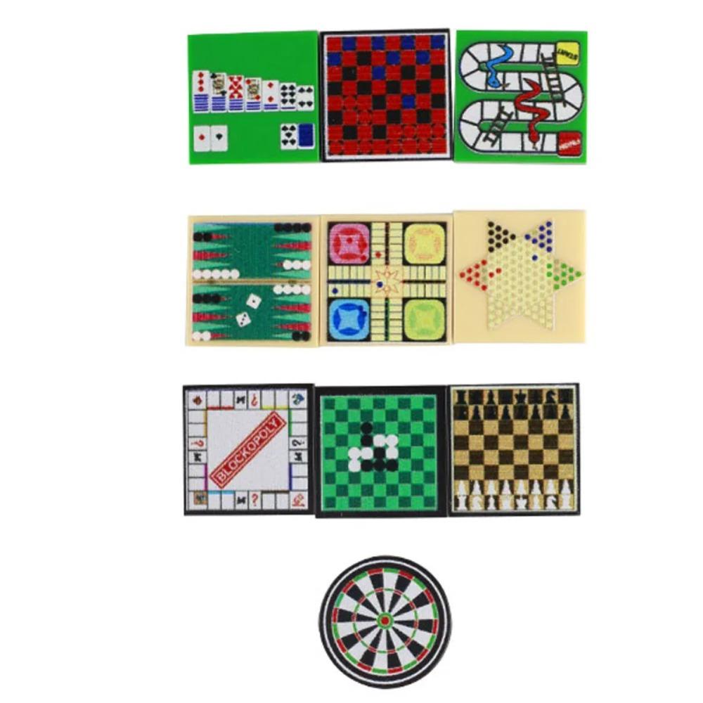 Food Printed Tiles Passport Plane Ticket Building Blocks Sushi Pizza Sound Compass Map Milk Juice Sauce Dessert Bricks Toy