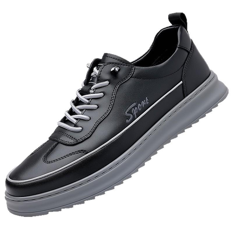 Star-headed Woodpecker Men's Shoes Special Shoes First Layer Cowhide Sleeve Feet White Shoes Versatile Shoes