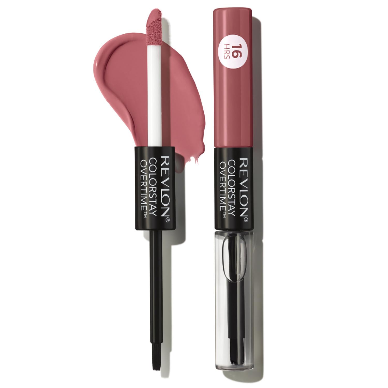 Revlon ColorStay Overtime Lip Colour N 360 Endless Spice Dusty Lip Color Tint Gloss Vibrant Color (Color Image Rose) - - Shiny,