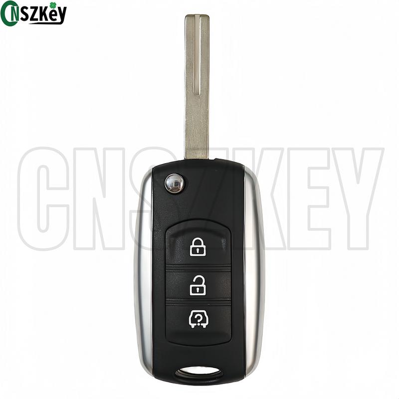 CNSZKEY OEM Flip Folding Key Shell For Dongfeng DFSK 560 580 3 Buttons Brand New Car Remote Control Case With Blade Uncut