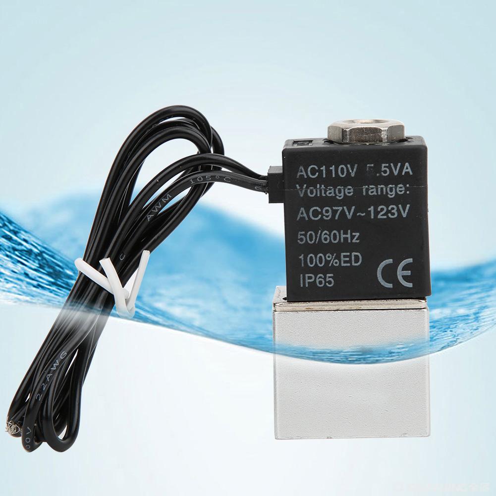 Quick Response Solenoid Valve Water Air Oil 2 Position 2 Way Aluminum Alloy Valve DC110V