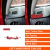 For Toyota Tundra 2014- Real Carbon Fiber Stickers Dashboard Air Vent Panel Cover Car Accessories Interior Decorative