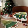 Christmas Carpets Christmas Tree Santa Claus Snowman Shaped Quick Water Absorbent Anti-Slip Carpets New Year Festive Decor Hotel Bedroom Rugs