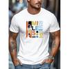 Men's T-shirt, Simple and Clean, Relaxed and Casual, Men's Miles Davis Jazz Poster Graphic Summer Casual Crew Neck Short Sleeve T-shirt