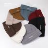 New Autumn and Winter Hat for Women Letter Embroidery Versatile Face Showing Small Wool Hat Warm Ear Protection Fashion Knit Hat Men