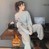 406# Plus Velvet Thickened Autumn/Winter Korean-Style Loose Sweater & Casual Sports Suit for Female Students