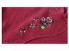 100% Pure Wool Autumn Winter Sweater for Moms - Stylish Qipao Collar Knitwear for Middle-Aged and Elderly Women.