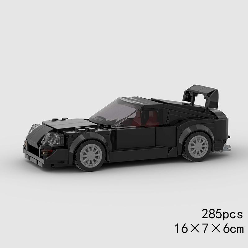 City MOC Super Race Car Speed Model Building Bricks Rally Sports Racing Police Vehicle Blocks Technical Pickup Christmas Gift