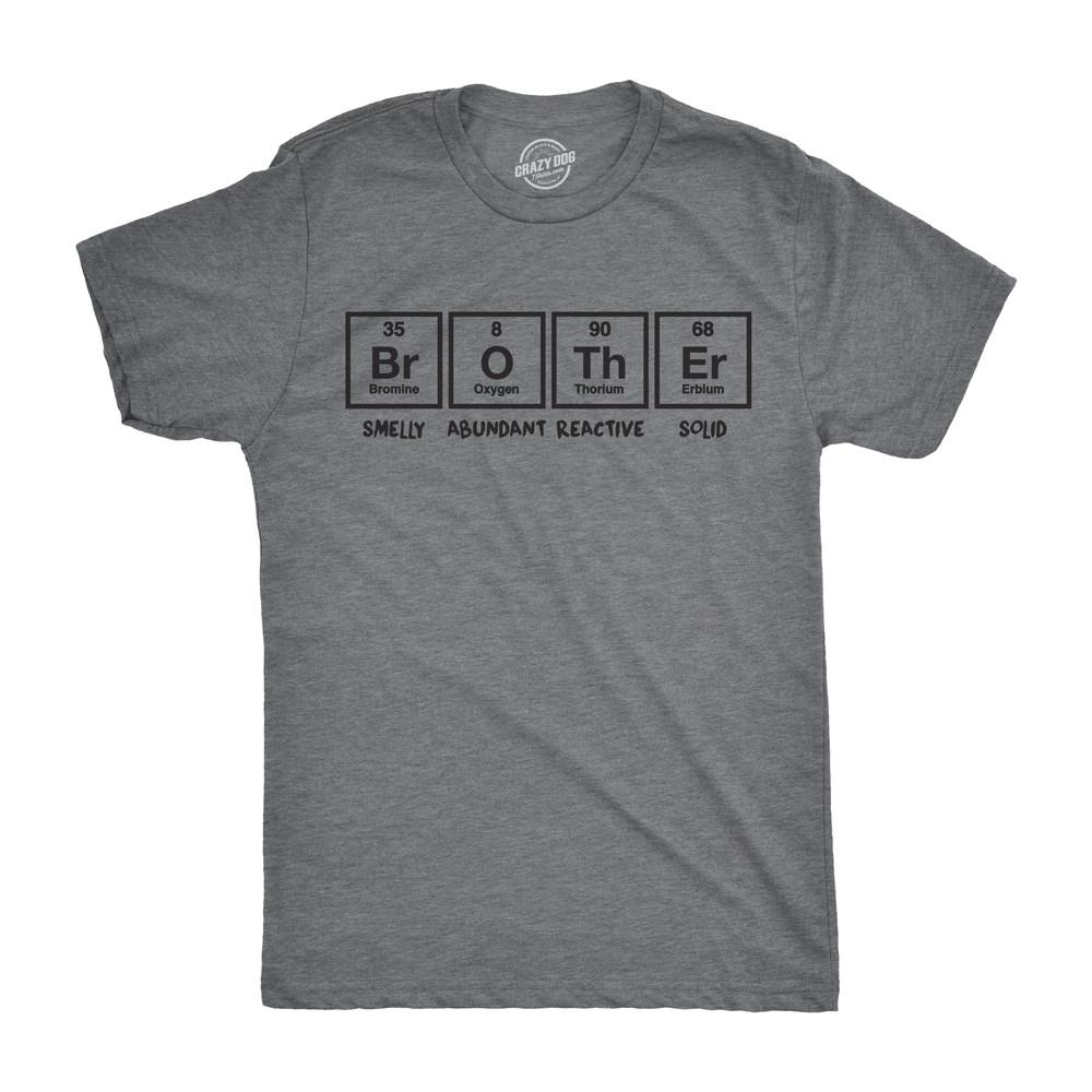 Mens Brother Periodic Table T shirt Nerdy Geeky Tee for Science Lovers XXXXL