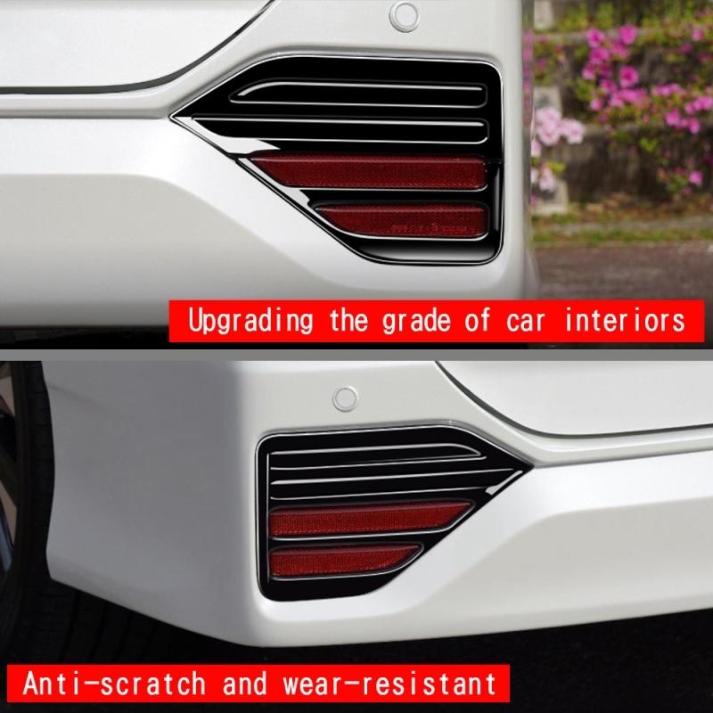 For Toyota Noah Voxy 90 Series   ABS Chrome Rear Reflector Fog Light Lamp Cover Trim Bezel Frame Exterior accessories