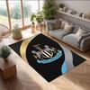 Tappeto in Velluto di Cristallo con Stampa di Calcio del Newcastle United, Comodo Assorbente d'Acqua Antiscivolo Tappeto per Pavimento Interno