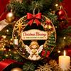 DIY Holiday Craft Decorations Interchangeable Wooden Christmas Wreath, 12 Pcs Front Door Plaque, Indoor Festive Atmosphere Decor Handmade Pattern