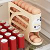 4 Layers Automatic Rolling Egg Holder Rack Fridge Egg Storage Box Container Kitchen Refrigerator Egg Dispenser Fridge Organizer