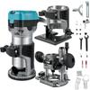 Router Tool, 710W Wood Router, Router for Woodworking with 3 Router Collets, Wood Router Tool with Fixed & Plunge & Tilt Base