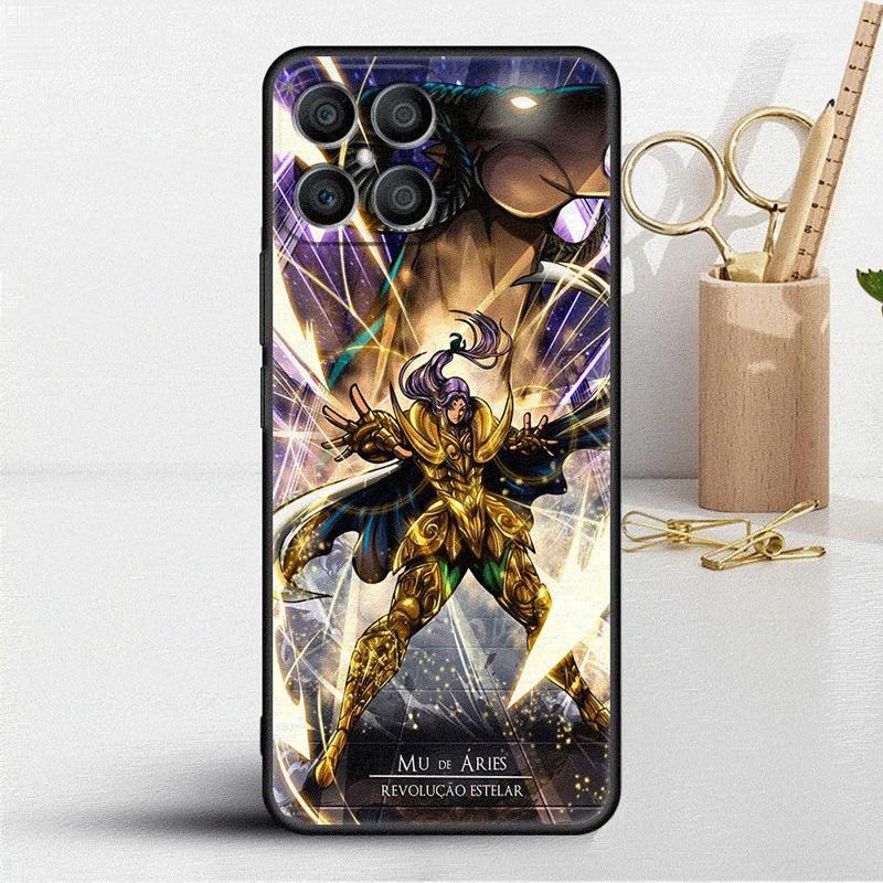 Saint Seiya Anime Case For Honor X8 X8a 90 X9a 8X 70 50 20 Magic5 Pro 9X P60 P50 Black Soft Phone Funda