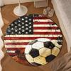 Baseball Passion And Heritage Round Rug for Livingroom,Bedroom, Palyroom, Chair Rug, Area rug, Circle Carpet, Large Size Fan Christmas gift