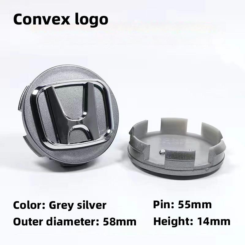 4Pcs Car Wheel Hub Cover Rim Center Cap Decoration Accessories For Honda Fit Jazz GK5 Civic Type-R CRV Pilot Accord Insight