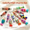 5Pcs Enamel Fish Charms Pendants Stainless Steel Ocean Animal Charm For Diy Necklace Earrings Bracelets Crafts Jewelry Making