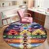 DRAGON BALL Print Round Rug, Washable Floor Carpet, For Entryway Dorm Laundry Room Office Study, Home Decor Birthday Christmas Gift