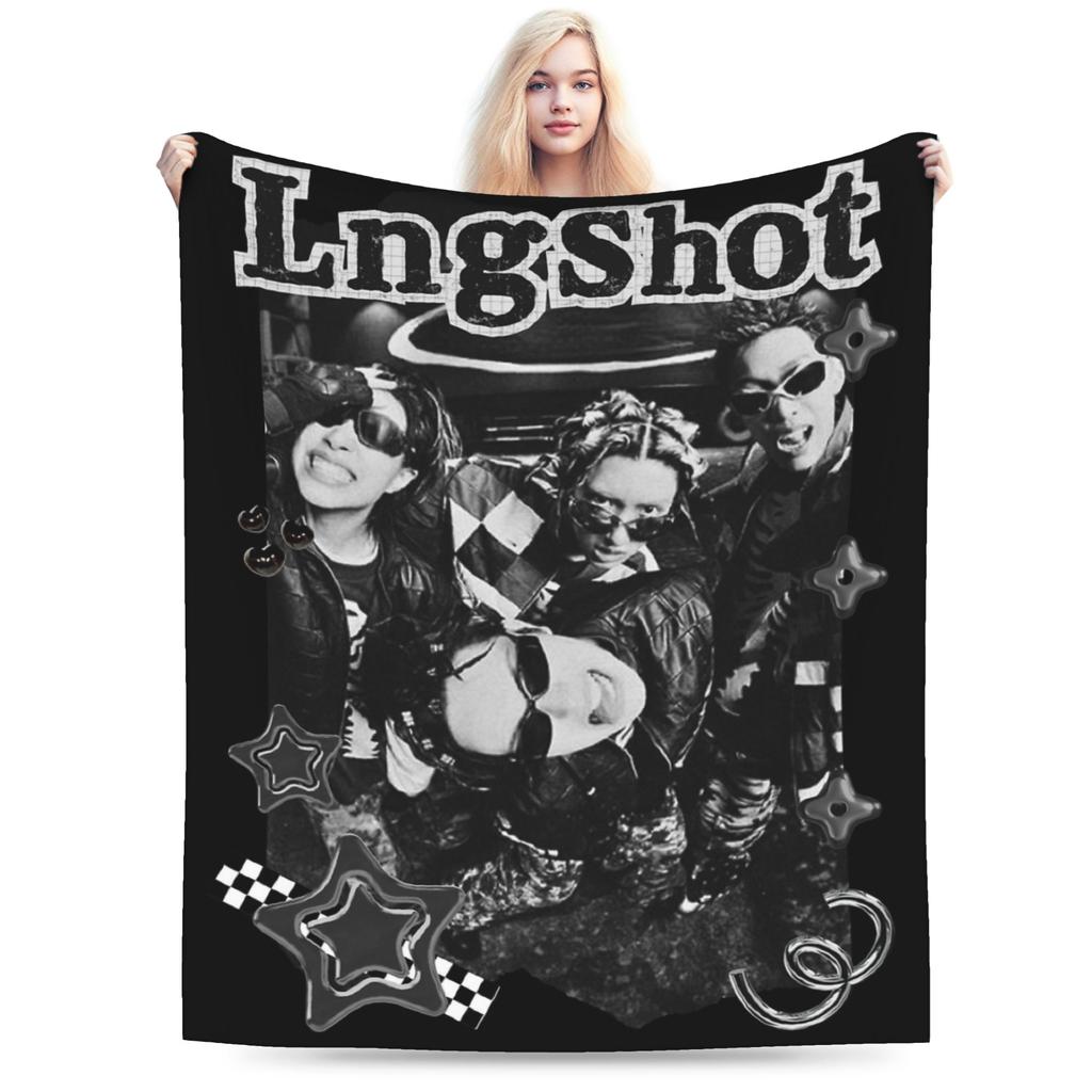 Super Soft Kpop Group Lngshot Throw Blanket Premium Flannel Fleece Lightweight Bed Blanket Super Cozy Blankets All Season Use