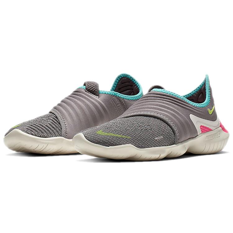 New Nike Free Rn Flyknit 3.0 Gunsmoke Women's AQ5708-002