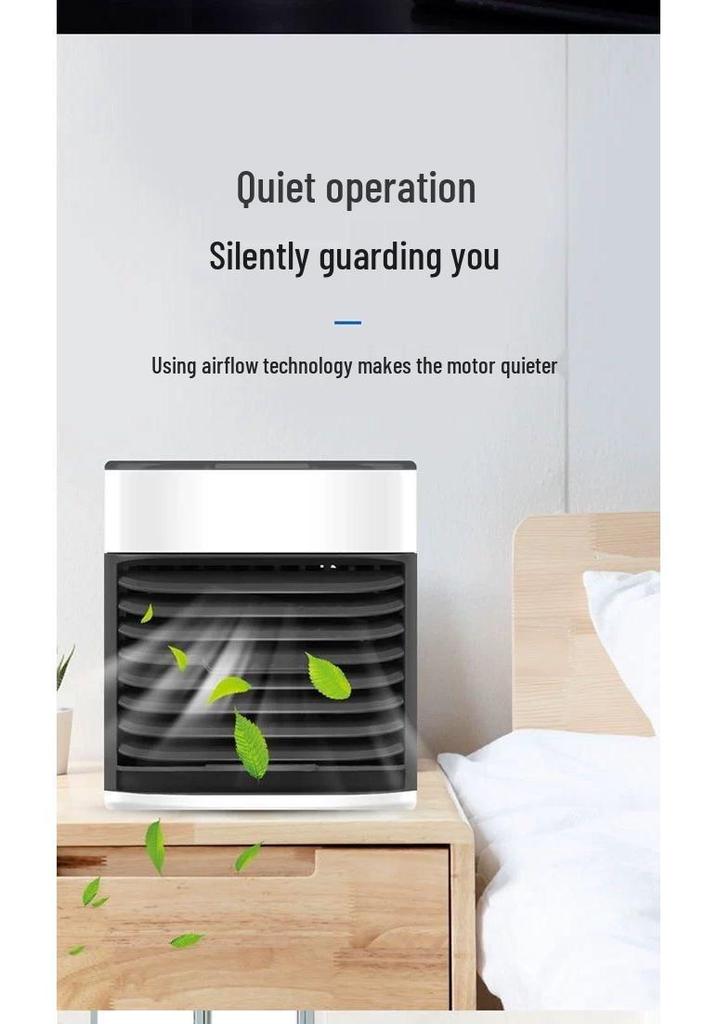 Mini USB Desktop Air Conditioner Fan with Spray Feature