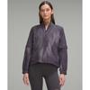 Convertible Jacket Dotted Spark Print Dark Carbon Atmospheric Purple