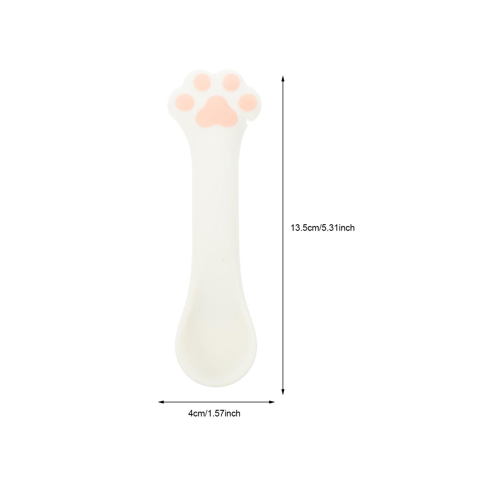 

Silicone Cat Food Spoon Manual Can Opener Multifunctional Pet Food Can Scoop Lid Lifter Feeding Mixing Spoon Lid Lifter белый